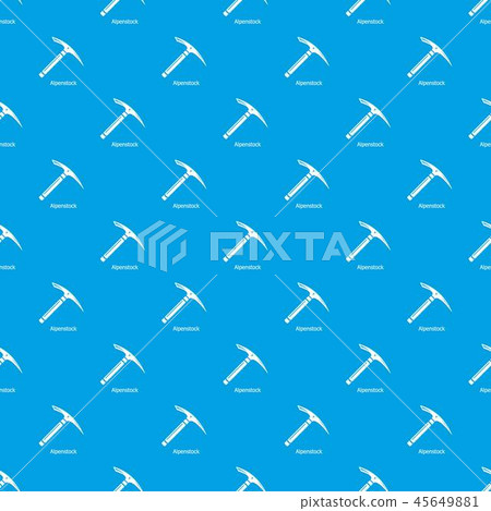 Pickaxe pattern vector seamless blue Pickaxe pattern vector seamless blue 45649881
