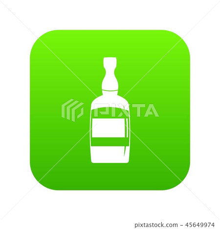 Brandy bottle icon digital green 45649974