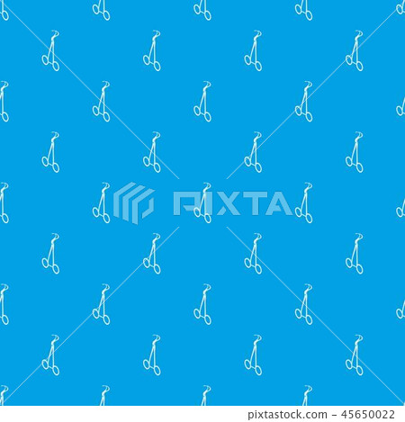 Towel forceps pattern vector seamless blue Towel forceps pattern vector seamless blue 45650022