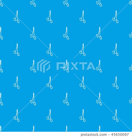 Hospital forceps pattern vector seamless blue 45650097