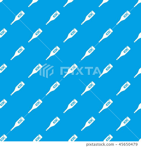 Digital thermometer pattern vector seamless blue 45650479
