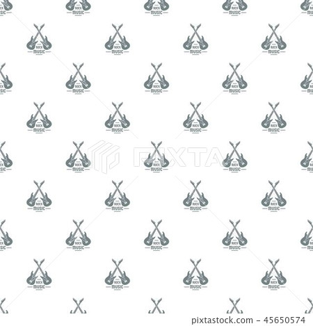 Electric guitar pattern vector seamless - Stock Illustration [45650574 ...