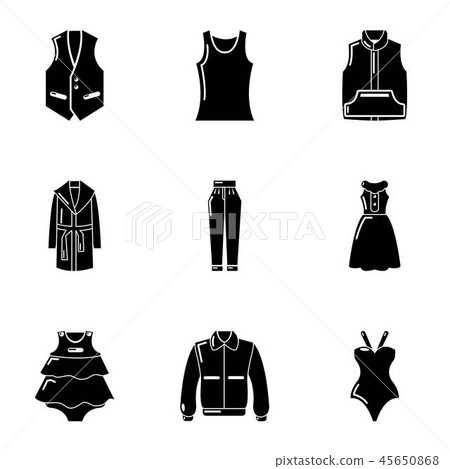 Reheat icons set, simple style 45650868