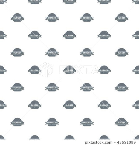Emblem burger pattern vector seamless 45651099