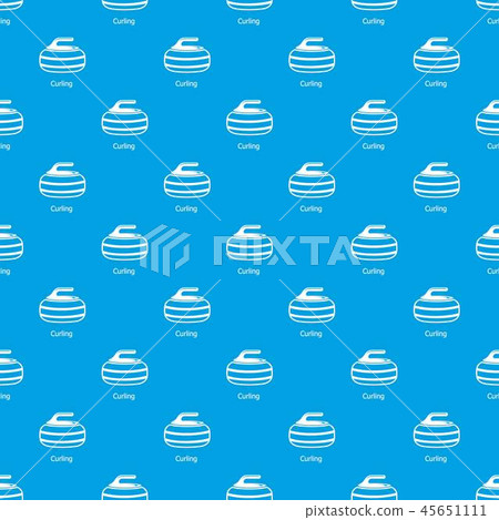 Curling pattern vector seamless blue 45651111