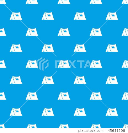 Tourist tent pattern vector seamless blue Tourist tent pattern vector seamless blue 45651206