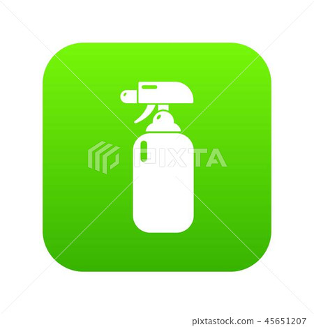 Fire extinguisher icon green vector Fire extinguisher icon green vector 45651207