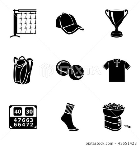 Edify icons set, simple style Edify icons set, simple style 45651428
