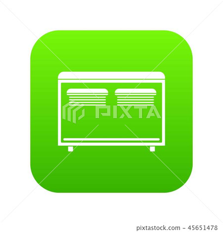 Home equipment for heating icon digital green Home equipment for heating icon digital green 45651478