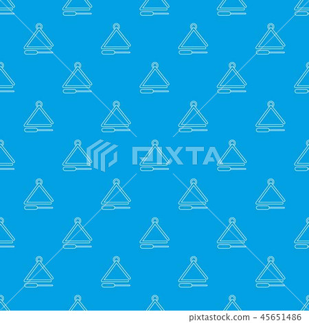 Musical triangle pattern vector seamless blue Musical triangle pattern vector seamless blue 45651486