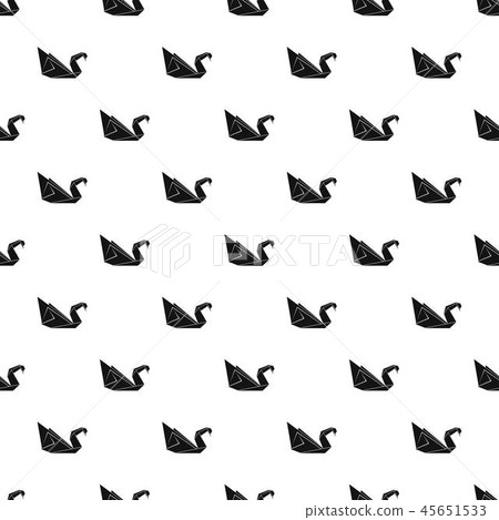 Origami swan pattern vector seamless - Stock Illustration [45651533 ...