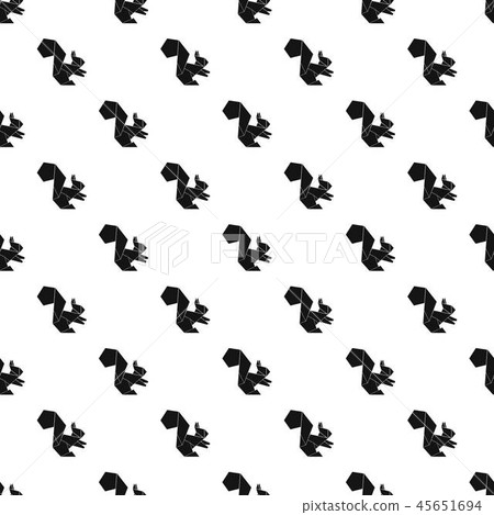 Origami squirrel pattern vector seamless Origami squirrel pattern vector seamless 45651694