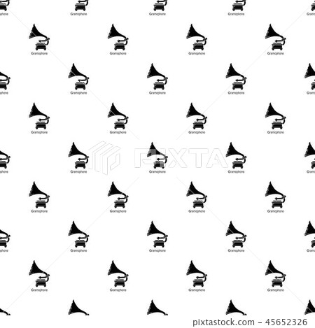 Gramophone pattern vector seamless Gramophone pattern vector seamless 45652326