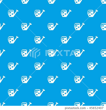 Watering can pattern vector seamless blue 45652407