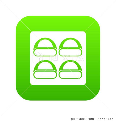 Different sushi icon digital green Different sushi icon digital green 45652437