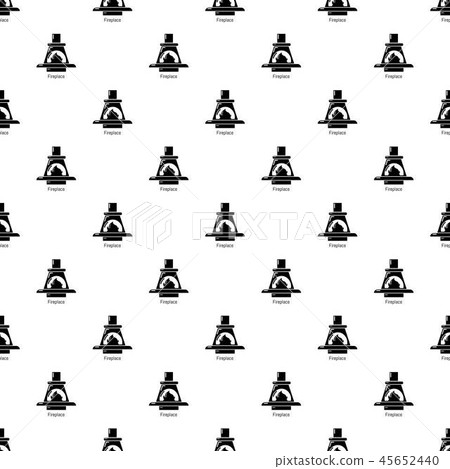 Fireplace pattern vector seamless - Stock Illustration [45652440] - PIXTA