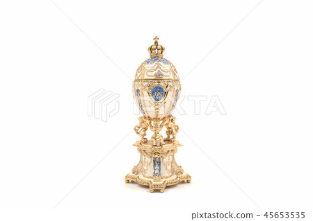 Faberge eggs. Decorative ceramic for jewellery. Faberge eggs. Decorative ceramic for jewellery. 45653535