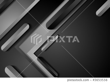 Black and grey abstract technology background Black and grey abstract technology background 45653538
