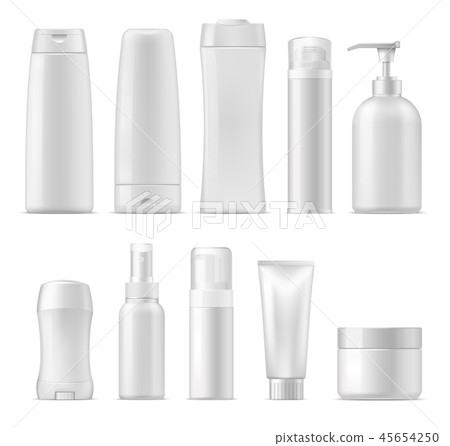 Cosmetic vector plastic package mockups 45654250