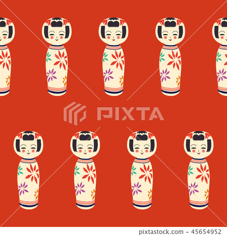 Kokeshi's overall pattern Kokeshi's overall pattern 45654952