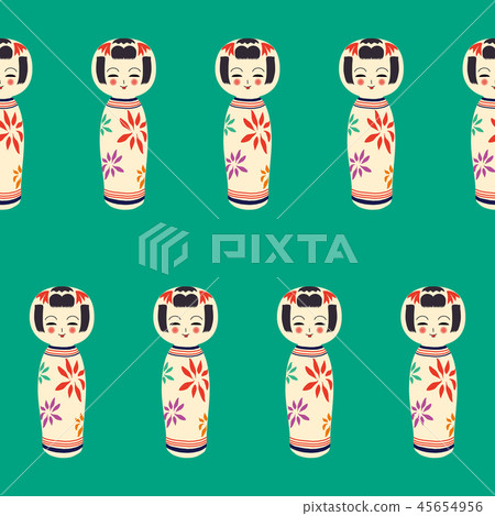 Kokeshi's overall pattern 45654956
