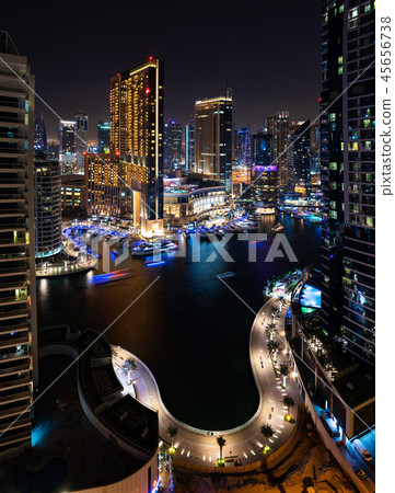 Dubai marina view, United Arab Emirates 45656738
