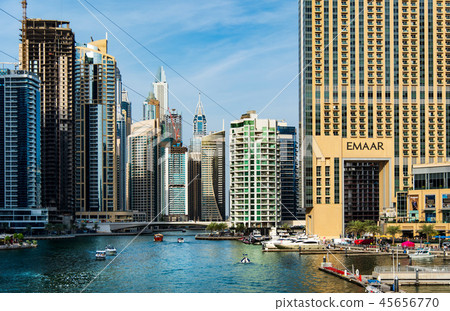 Dubai marina views, United Arab Emirates Dubai marina views, United Arab Emirates 45656770