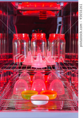 Bottle baby milk set sterilize uv and dry. Bottle baby milk set sterilize uv and dry. 45658161