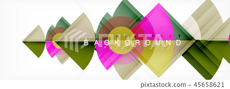 Trendy circles composition geometric background 45658621