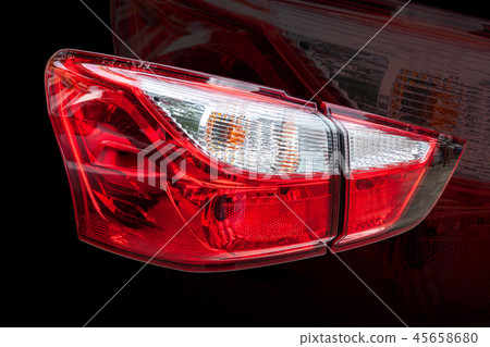 Close up Taillight or tail lamp of car 45658680