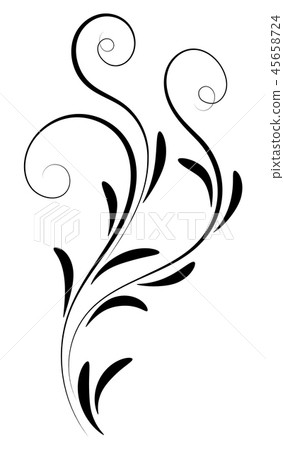 Decorative floral ornament Decorative floral ornament 45658724