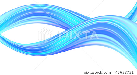 Background with effective multicolored waves 45658731