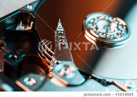 Disassembled hard drive from the computer, hdd  45659085
