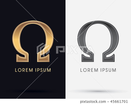 Omega sign graphic vector. - Stock Illustration [45661701] - PIXTA