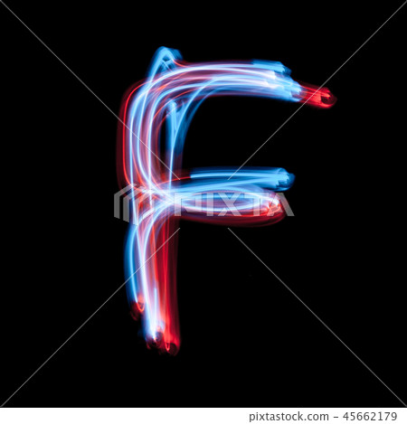 Letter F of the alphabet made from neon signs Letter F of the alphabet made from neon signs 45662179