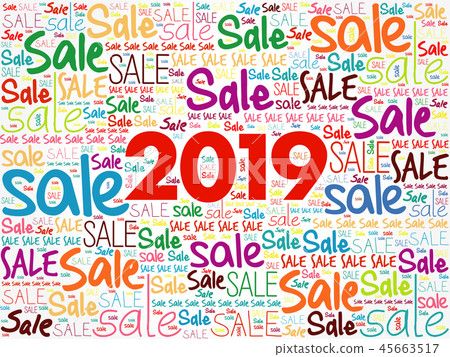 2019 SALE word cloud collage 2019 SALE word cloud collage 45663517