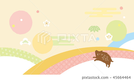 新年賀卡 賀年片 賀年卡 45664464