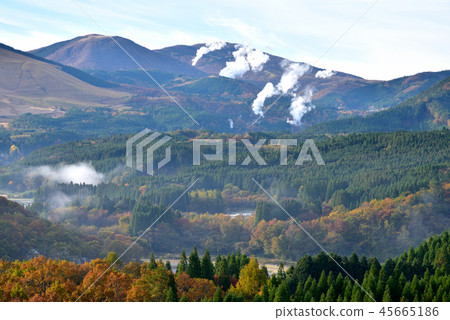 Myoyu Onsenkyo Hacchobara Geothermal Power Plant Japan's largest geothermal power plant Kuju-cho, Oita Prefecture 45665186