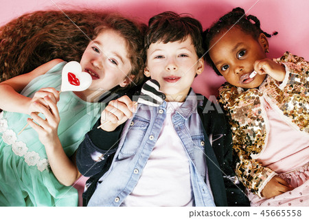 lifestyle people concept: diverse nation children playing togeth lifestyle people concept: diverse nation children playing togeth 45665558
