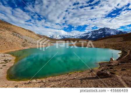 Dhankar lake in Himalayas 45666489