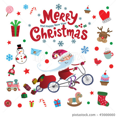 Christmas doodle icons Christmas doodle icons 45666660