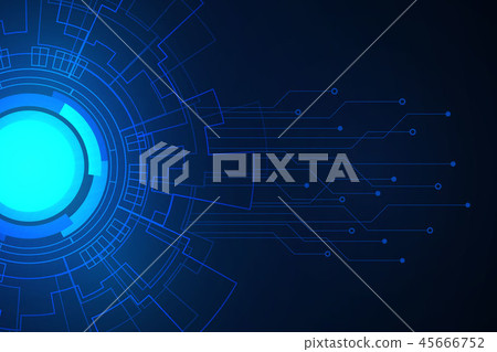 Abstract Technology Background , Circle digital ,  45666752