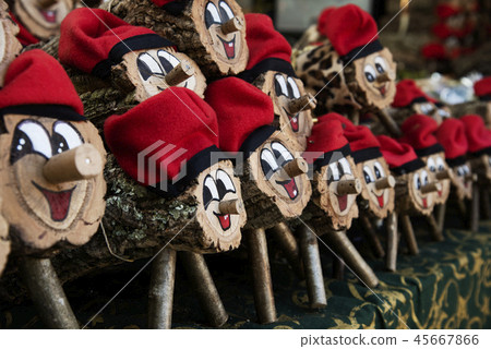 handmade tio de nadal, typical of catalonia, spain 45667866