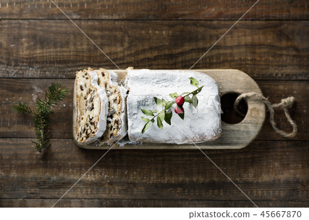 stollen cake for christmas time 45667870