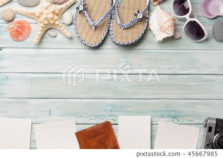 Travel vacation table concept 45667985