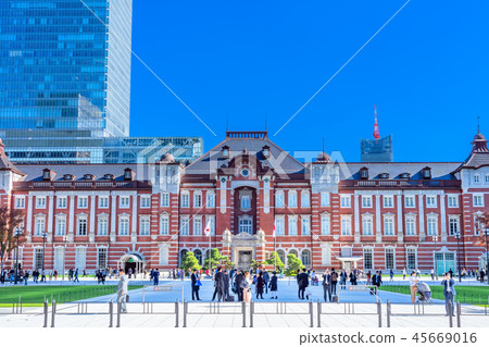 東京站丸之內口站前視圖 45669016