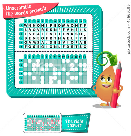 unscramble the words proverb 45669199