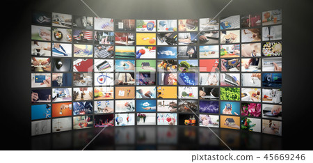 Television streaming video. Media TV on demand 45669246