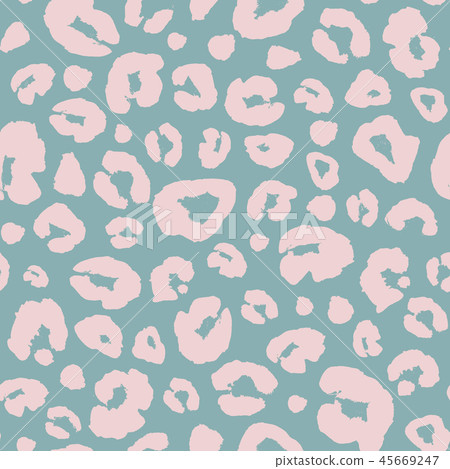 Leopard skin print seamless pattern background. 45669247