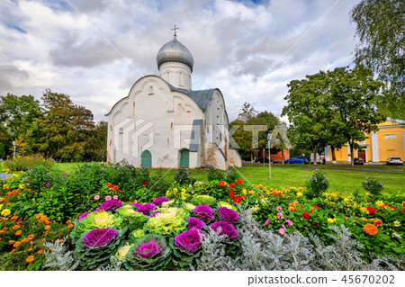 Blasius Church in Veliky Novgorod, Russia 45670202